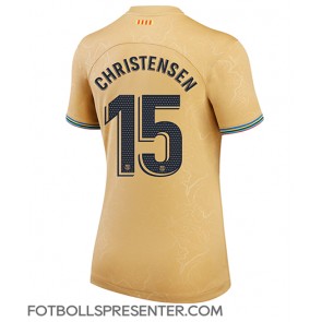 Barcelona Andreas Christensen #15 Borta Matchtröja Dam 2022-23 Kortärmad